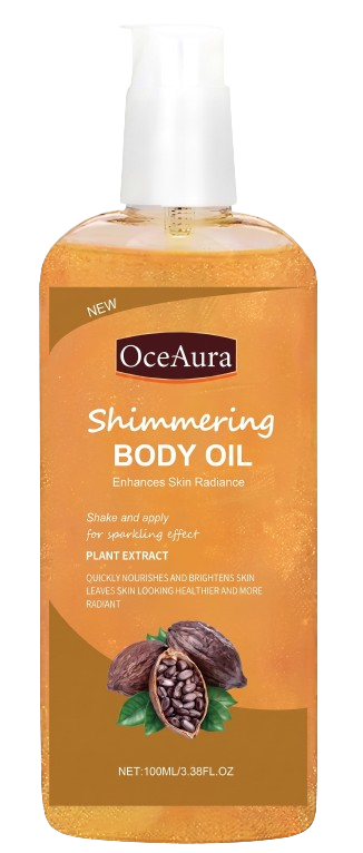 LunaGlow Shimmering Body Oil bottle